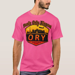 Camiseta Código do Aeroporto Orly de Paris