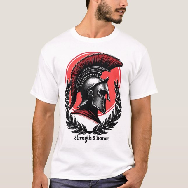 Camiseta Código do Guerreiro: A Força e Honra (Frente)