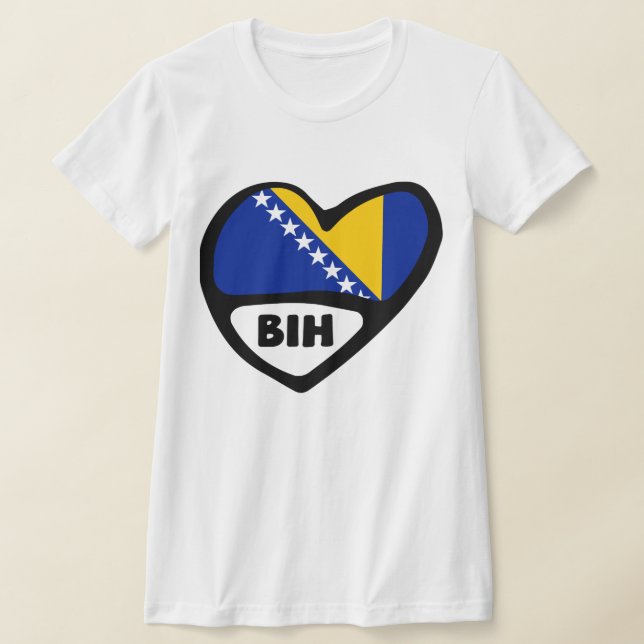 Camiseta Código do País Bósnia e Herzegovina Sinalizador He (Postura )
