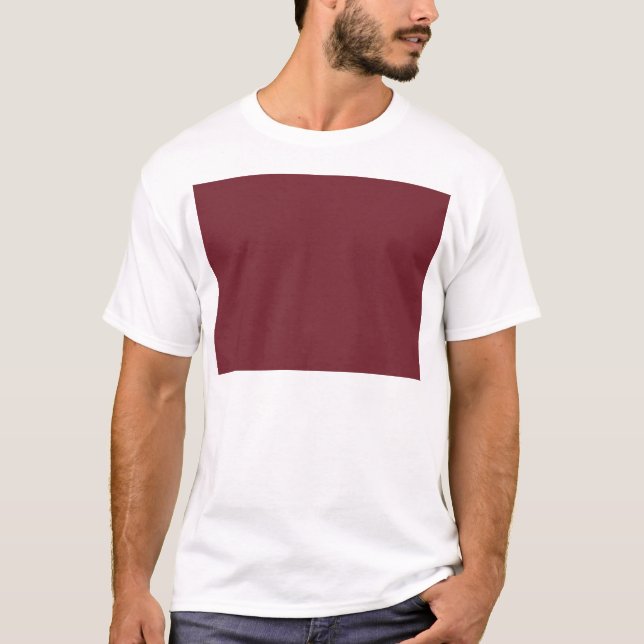 Camiseta Código hex do vinho 74242F (Frente)