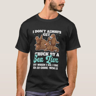 Camiseta Código ICD-10 W56.12 Medicamento de Codificação Mé