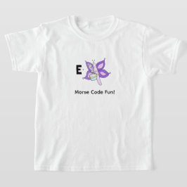 Camiseta Código Morse de Desenhos Animados para Crianças!