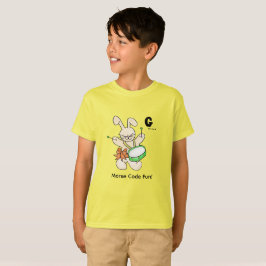 Camiseta Código Morse de Desenhos Animados para Crianças!