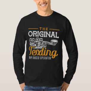 Camiseta Código Morse do Operador de Rádio com Emissão de T