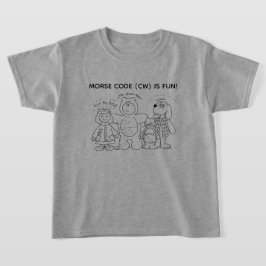 Camiseta Código Morse é Divertido para Jovens Apre