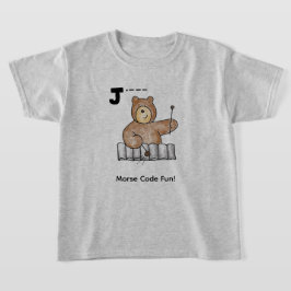 Camiseta Código Morse em Desenho Animado para Crianças! Le