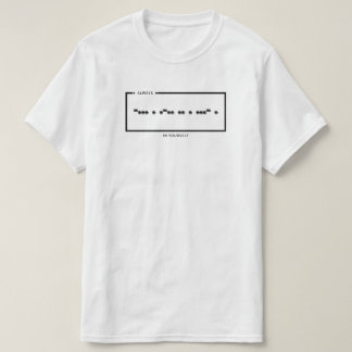 Camiseta Código Morse Sempre Acredite Em Si Mesmo
