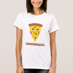 Camiseta Código para o jogo de pizza Stem