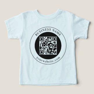 Camiseta Código QR com Nome da Empresa Editável
