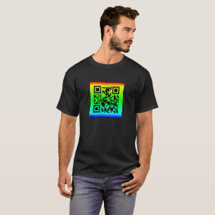 Camiseta Código QR® dizendo: TUDO FICARÁ OK
