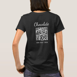 Camiseta Código QR do Evento do Festival de Chocolate Perso