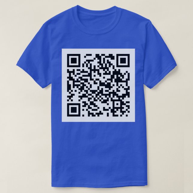 Camiseta Código QR do Rolo do rick Baseball TShirt (Frente do Design)