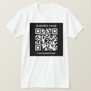 Camiseta Código QR editável (gerado instantaneamente)   Pre