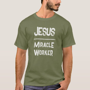 Camiseta Código QR Jesus Fazedor de Milagres Escrituras Cri