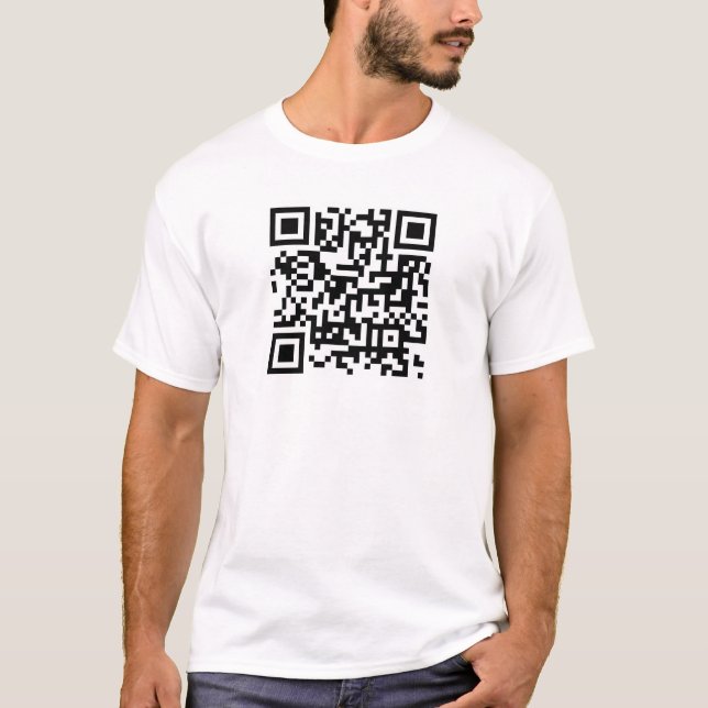 Camiseta Código QR moderno de Modelo personalizado masculin (Frente)
