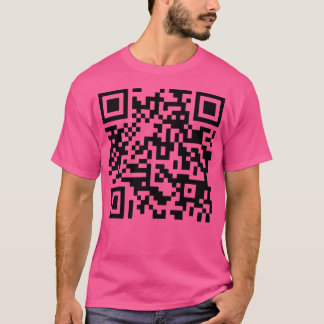 Camiseta Código Qr Never Gonna Give You Up