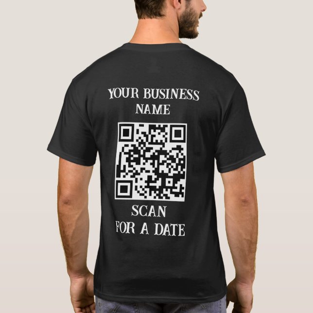 Camiseta Código QR personalizado (Verso)