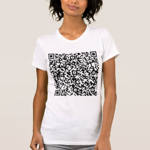 Camiseta Código QR personalizado - Informações de verificaç