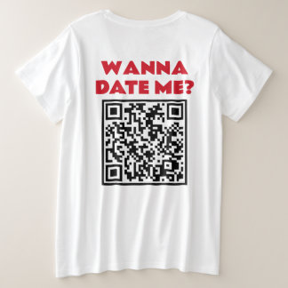Camiseta Código QR Personalizado – Quer Namorar/Casar Comig