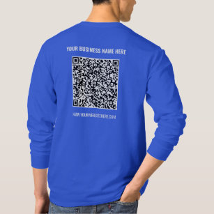 Camiseta Código QR T - Mostra as informações do site do seu