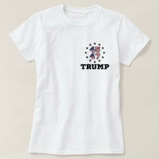Camiseta Código QR Trump, Código QR de dança 45/47 Trump YM