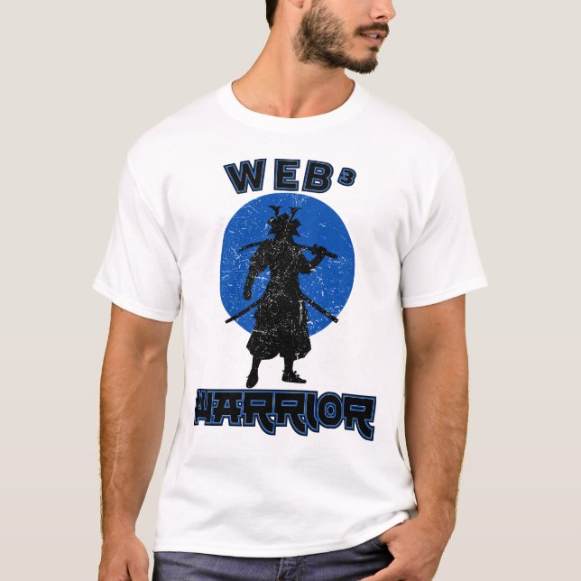 Camiseta Código Warrior™ da Web³ é minha Katana honra sua m (Frente)