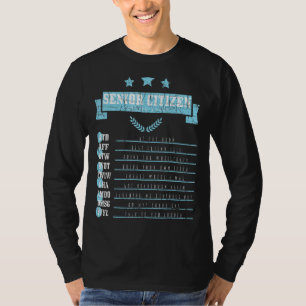 Camiseta Códigos de Textura Cidadã do Mais velho Antigo Afe
