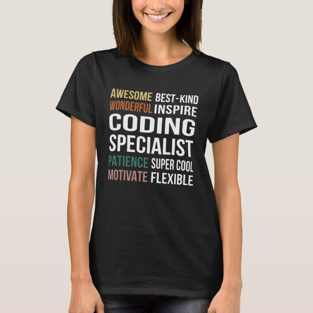 Camiseta Coding Specialist  Appreciation (Frente)
