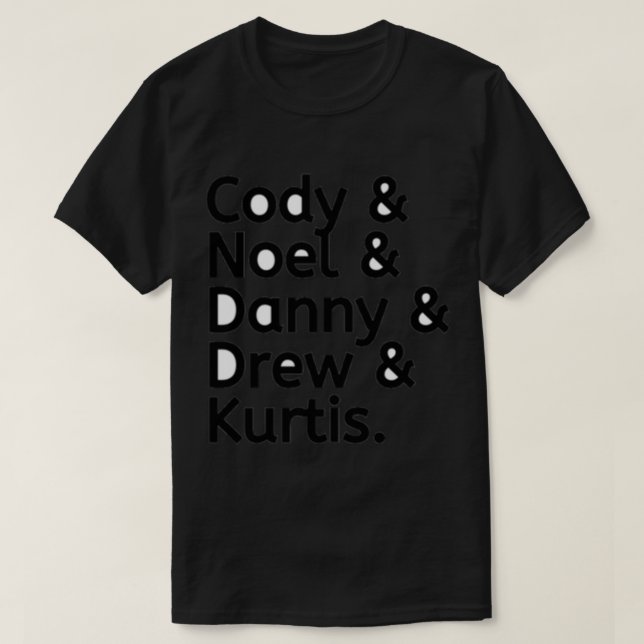Camiseta Cody Ko Noel Miller Danny Gonzalez Drew Gooden Kur (Frente do Design)