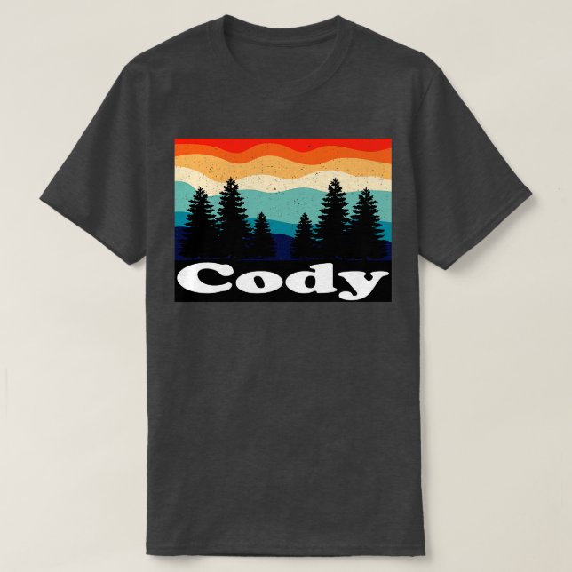 Camiseta Cody Wyoming Retro (Frente do Design)