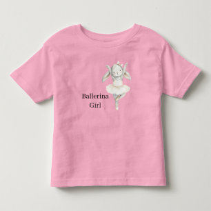 Camiseta Coelha Menina Bailarina Rosa em Tutu