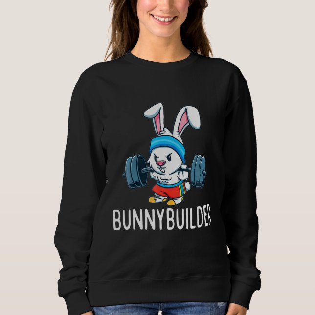 Camiseta Coelheira Páscoa Bunny Bunnybuilder Malhação Gym (Frente)
