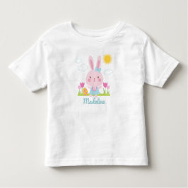 Camiseta Coelhinha de Páscoa Menina Fofa