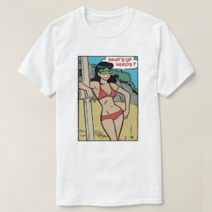 Camiseta Coelhinha de Praia Bronzeada • E aí, Nerds?