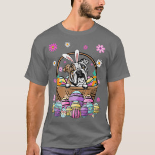 Camiseta Coelhinha Inglesa Cachorro-Grande Ovos-Páscoa Engr
