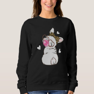 Camiseta Coelhinha Rosto Leopardo Óculos Cardíacos Feliz Ea