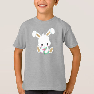 Camiseta Coelhinho A Ir Para A Escola, Coelhinho Bonito, Li