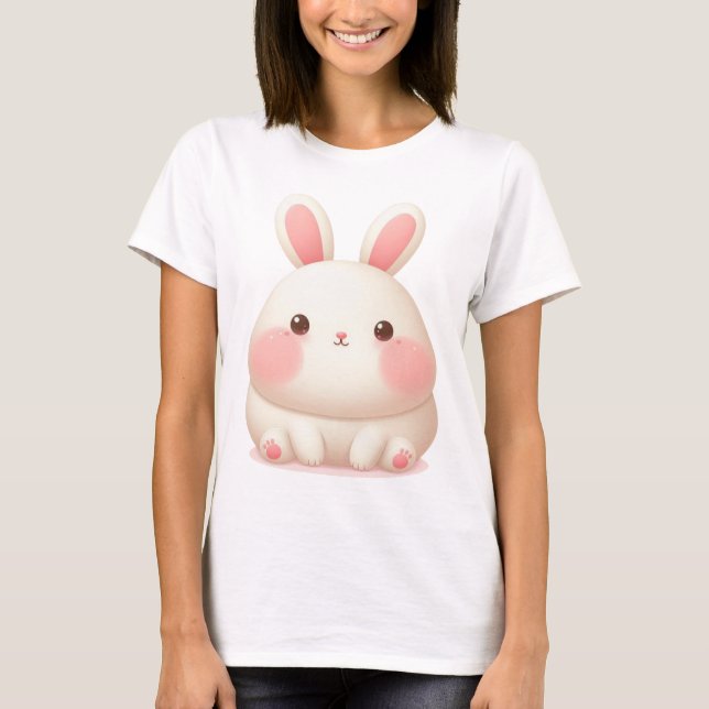 Camiseta Coelhinho Blush doce (Frente)