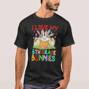 Camiseta Coelhinho Bonito Adoro O Meu Professor De 6