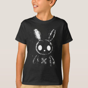 Camiseta Coelhinho Bonito Cansado Coelho Gótico Alt Grunge 