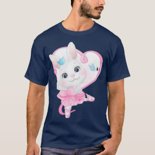 Camiseta Coelhinho bonito com aquarela Engraçada