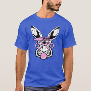 Camiseta Coelhinho Bonito Com Óculos De Coração Bandana Bub