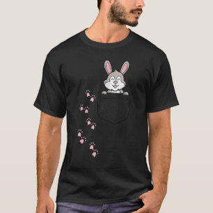 Camiseta Coelhinho Bonito De páscoa Nas Pegadas De Coelho D