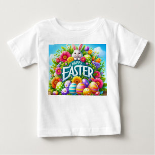 Camiseta Coelhinho bonito de primavera/Páscoa com ovo