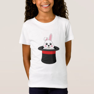 Camiseta Coelhinho Bonito no Chapéu Feiticeiro