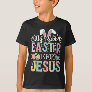 Camiseta Coelhinho Bonito Páscoa é Para Jesus Coelho Bobo