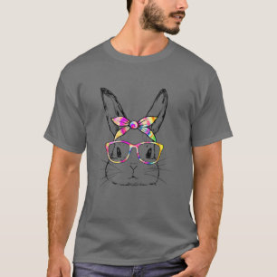Camiseta Coelhinho Bonito Rosto Colo Colo Colo Páscoa Coelh