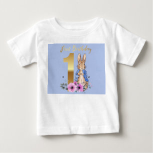 Camiseta Coelhinho Clássico Primeiro aniversário