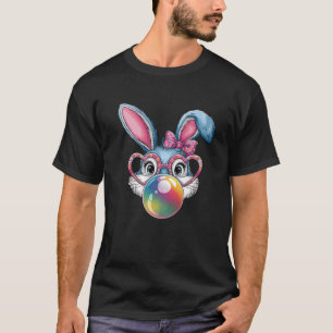 Camiseta Coelhinho Coelho Bonito Rosto Garota Felz pascoa C