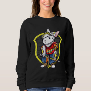 Camiseta Coelhinho Coelho Knight Cute Coelho Medieval Rabbi